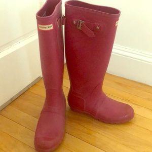 Hunter rain boots tall
